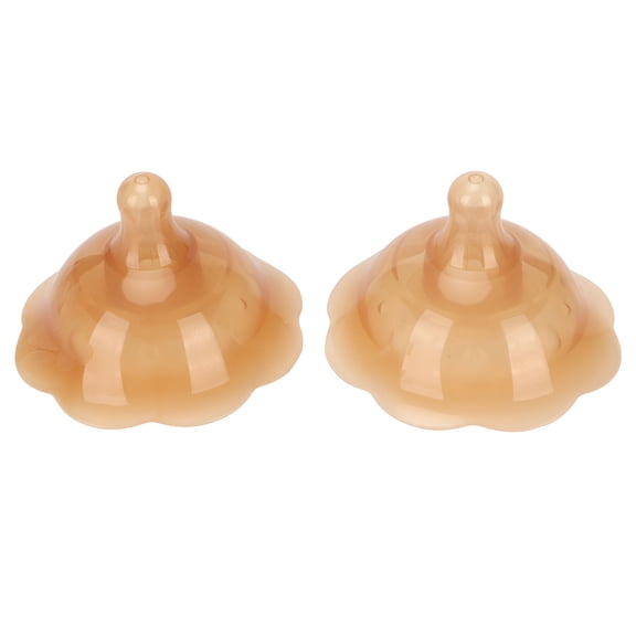 XIRQI 2pcs Breastfeeding Nipple Shield Double Suction Cup Silicone Nipple Shield Protector for Nursing Newborn