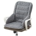 thumbnail image 2 of Office Chair Cushion One-Piece Thick Seat Cushion Padded with Backrest for Butt and Back Support, Light Gray, 2 of 8
