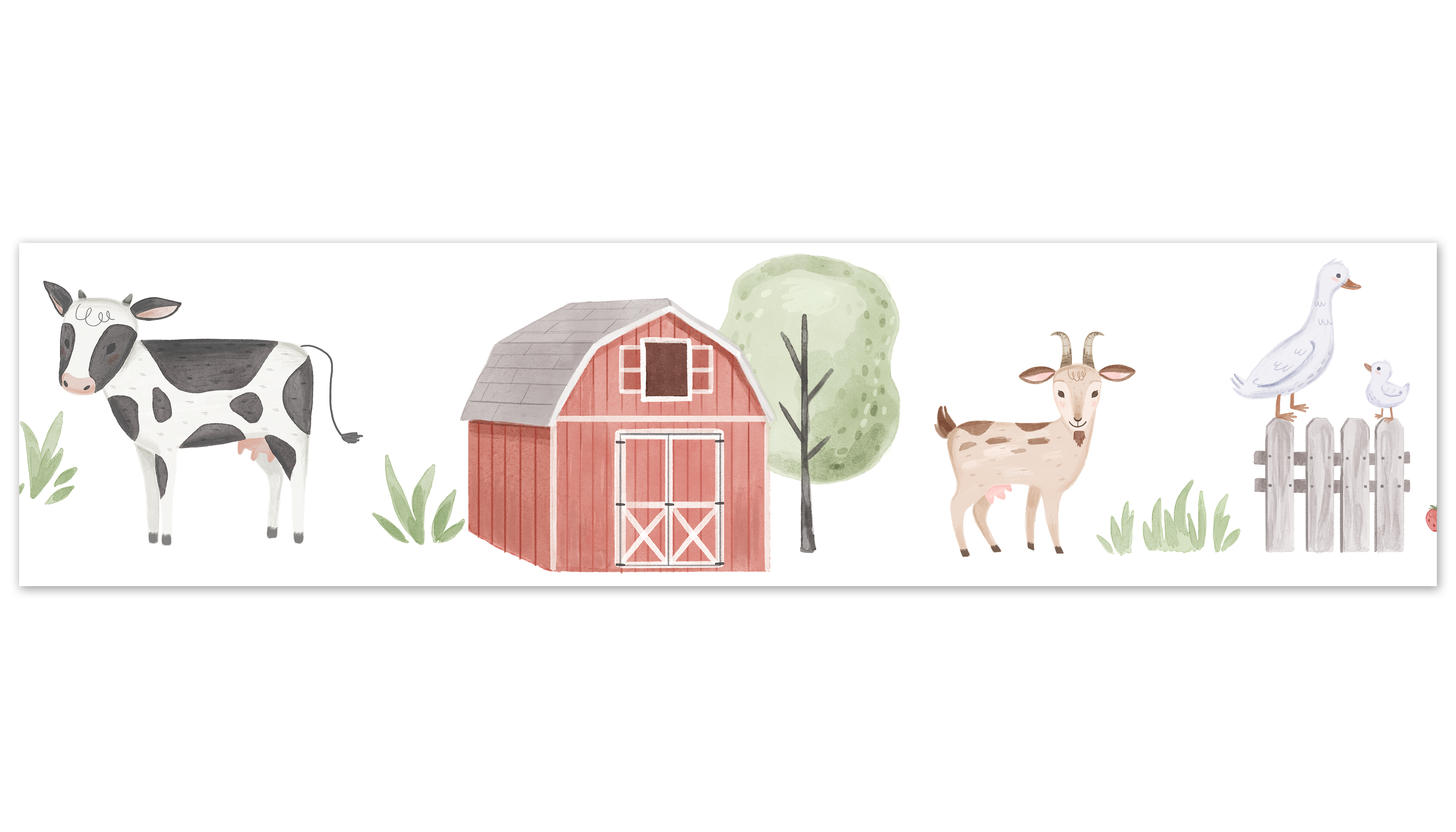 Farm Animals Wallpaper Border