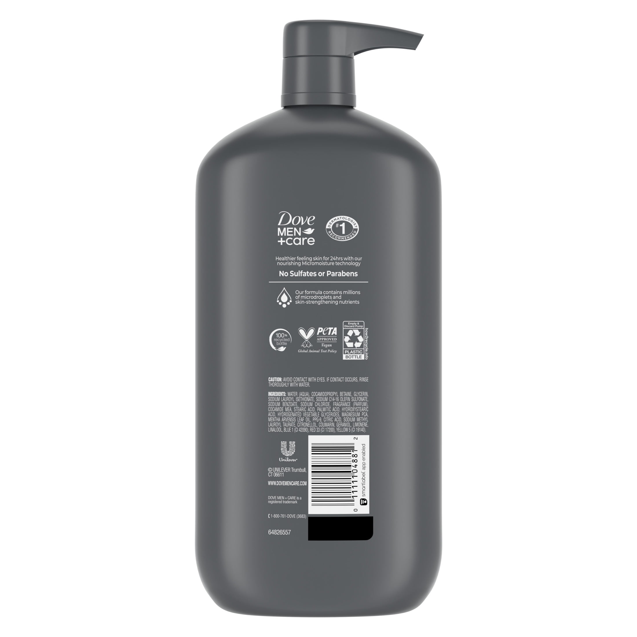 Dove Men+Care Invigorating Revive 3-in-1 Body Face & Hair Wash for