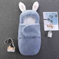 thumbnail image 5 of DPTALR Bébé Garçon Fille Bébé Couverture Emmaillotage Enveloppe Mignonne Nouveau-Né Sommeil Ourson Douce Portable Emmaillotage Réception Couverture Peluche, 5 of 5