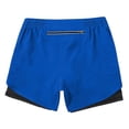 thumbnail image 4 of CAIVO Women Workout Two Layer Lined Athletic Shorts Breathable Loose Fit Training Bottoms For Running Basketball Gym And Casual Wear Comfort Summer Outdoor Work Solid Color Bottoms, 4 of 5