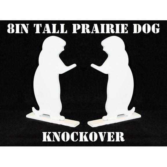 Magnum Target Steel Shooting Targets - Animal Silhouette Knockovers - 2pc Prairie Dog - 1/4IN .22LR S.B. Plates - PD2W