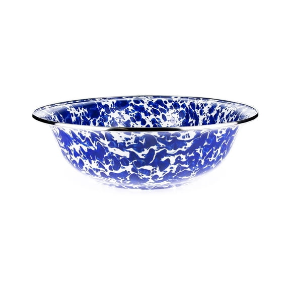 Swirl Enamelware Serving Bowl