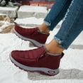 thumbnail image 6 of Snow Boots for Women Winter Warm Sheepskin-lined Waterproof Non Slip Orthopedic Shoes Ankle Sneakers with Arch Support Outdoor Slip on Barefoot Shoes Lightweight Thermal Soft Walking Booties, 6 of 8