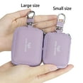 thumbnail image 4 of Royal Bagger Mini Earphone Bag Genuine Leather Zipper Key Wallet with Keychain, Portable Headphone Case for Men & Women 3901, 4 of 9