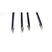 SPEARFISHING WORLD Zinc Plated 4-Prong Flat Trident with 6mm Threads for Spearfishing, Freediving & Scuba Diving