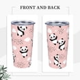 thumbnail image 4 of Kll Panda Flying In The Sky Between Clouds And Star Stainless Stainless Steel Vacuum Insulated Coffee Cup 20 Oz Lids And Straws,1 Metal Straws,1 Cleaning Brush, 4 of 9