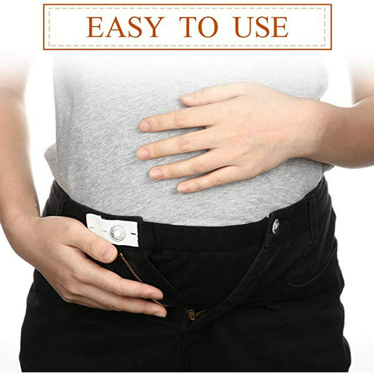 Maternity Pants Extender, Adjustable Maternity Pants Flexible Extender  Pregnancy Waistband Belly Belt Button Extender