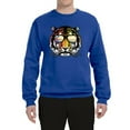 thumbnail image 2 of Funny Neon Summer California Beach Tiger | Mens Animal Lover Crewneck Graphic Sweatshirt, Royal, Medium, 2 of 4