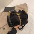 thumbnail image 4 of Hsqqdc Soft Suede Drawstring Bucket Crossbody Bag for Women, Casual Shoulder Handbag Purse, 4 of 7