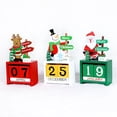 thumbnail image 4 of Decoración navideña calendario de madera ZHAOCHENG mesa de árbol de Navidad C, 4 of 4