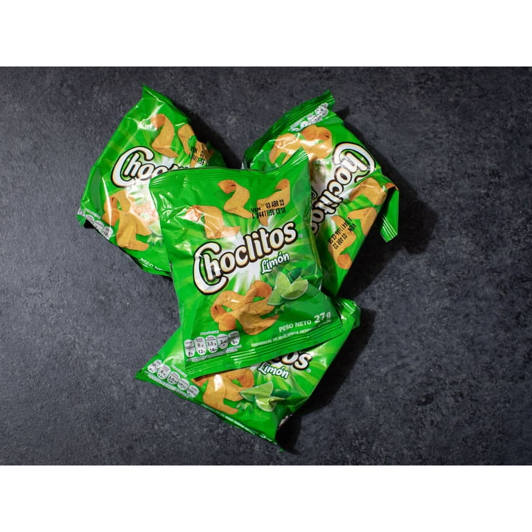 Choclitos Sabor Limón Corn Chips Lime Flavor (12 Packs, 27g each