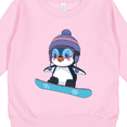 thumbnail image 3 of Inktastic Snowboard Penguin Toddler Sweatshirt, 3 of 4