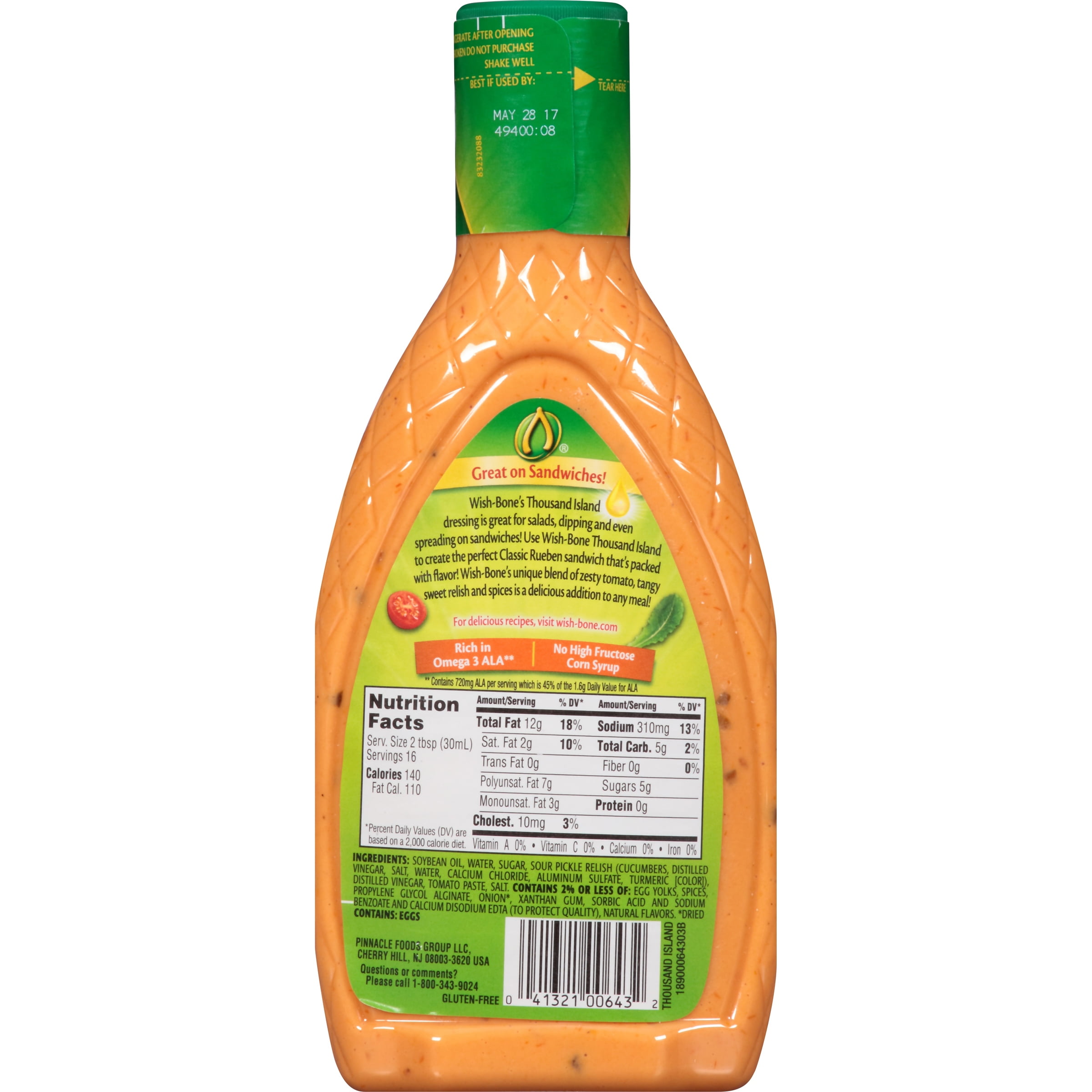 Wish-Bone Thousand Island Dressing, 16 fl oz