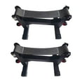 thumbnail image 1 of jinwen 2Pcs Deadlift Racks Barbells Jack 5 Level Easily Load Deadlift Black Strap, 1 of 8