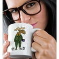 thumbnail image 2 of 3drose, Cute Funny Moose in Polka Dot Pajamas with Coffee, 11oz Magic Transforming Mug, 2 of 7