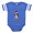Royal Blue, variant on CafePress - Beagle Christmas - Cute Infant Baby Football Bodysuit