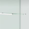 thumbnail image 5 of Clovis 76x72" Double Sliding Glass Shower Door w/ Buffer in Brushed Nickel/Clear, 5 of 7