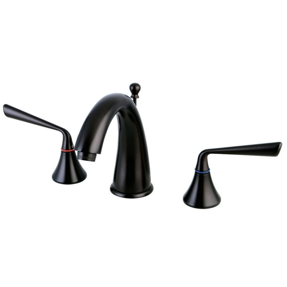 Kingston Brass KS2975ZL 8 in. Widespread Bathroom Faucet, Oil Rubbed Bronze