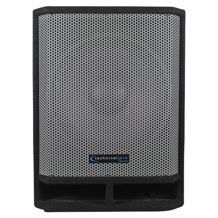 Technical Pro thump15 Carpeted 15 in. Passive Subwoofer with built in