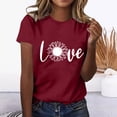Ploknplq Valentine's Graphic T Shirt Women Funny Cute Cocoa Top Movie