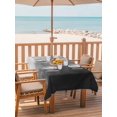 thumbnail image 2 of Outdoor Tablecloths with Umbrella Hole & Zipper, Black Grey Ombre Tablecloth Rectangle 60x84 Inch, Coastal Beach Modern Abstract Art Waterproof Table Cloth, Patio/Pool/Picnic Table Covers, 2 of 8