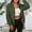 Green coat for women, variant on Usmixi Winter Plush Coat for Women Womens Fuzzy Sherpa Coat Open Front Zipper Stand Neck Fluffy Fleece Jacket Long Sleeve Casual Solid Double Side Plush Outwear Casual Plush Coat