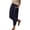 Dark Blue, variant on Breezora Women's Cotton Linen Harem Pants Summer Lightweight Elastic Waist Baggy Loose Fit Breathable Daily Trousers With Pockets