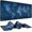 Blue Map, variant on Gaming Desk Mat with Silky Smooth Surface & Exquisite Patterns,31.5x11.8 Inches Large-Sized Mouse Pad, Perfect for Extended Gaming,Work,and Home Office Decor (Japanese Ink Painting -6)