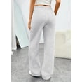 thumbnail image 3 of MLDRA Women’s Wide Leg Casual Lounge Pants for Work Going Out Travel,2026 Women Grey Pants with Drawstring Elastic Waist and Pockets, 3 of 6