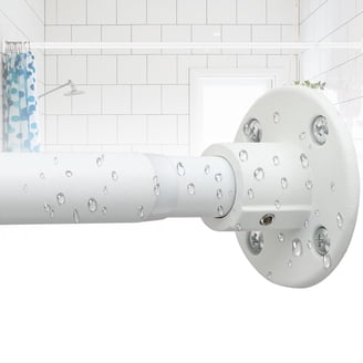 Adjustable Tension Shower Curtain Rod - 43-79" Or 28-47" - Chrome Aluminum