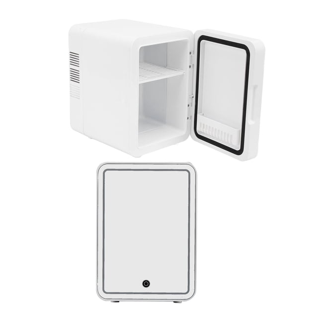 6L Mini Skincare Fridge, Miniature Beauty Fridge, Compact Refrige Cooler Warmer, 3 Gear Light Makeup Mirror Refrigerator for Cosmetics, Medicines