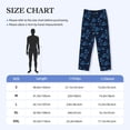 thumbnail image 4 of Bixox Men's BLUE Flamingo Birds Patterned Pajama Pants with Pockets Lounge Clothes for Home, 4 of 5