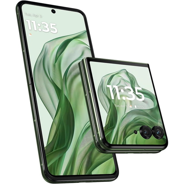 Motorola razr+ 5G 2024 (Brand New) 256GB 12GB RAM Unlocked Smartphone | 6.9” pOLED 165Hz Flip display, 50MP Camera, Snapdragon 8s Gen 3 with Moto AI