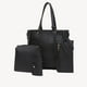 thumbnail image 2 of Bolso de mano para mujer, bolso de mano, bolso de mano para mujer, bolso de hombro elegante de diseño grande, bolso con asa, juego de 4, negro Ormromra LN-2538, 2 of 4