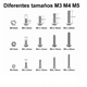 thumbnail image 3 of Tornillos De Cabeza Hexagonal M3 M4 M5 Plana 500 pcs, Plata, 3 of 5