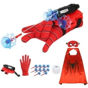 LITOTAIL Spider Gloves Man Web Shooter,Superhero Spider Toy Spider-Man Cosplay Toys Birthday Gift for Kids