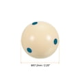 thumbnail image 2 of Uxcell 2 1/4" Pro Cup Billiard Cue Ball Pool Ball with Blue 6 Dots for Training Beige, 2 of 5