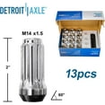 thumbnail image 6 of Detroit Axle - 4WD Front Disc Rotors Brake Pads Wheel Bearing Hubs 24pc Lug Nuts w/keys for Chevy GMC Sierra Silverado Suburban 1500 Express 2500 Tahoe Yukon Escalade ESV EXT, 6 of 7