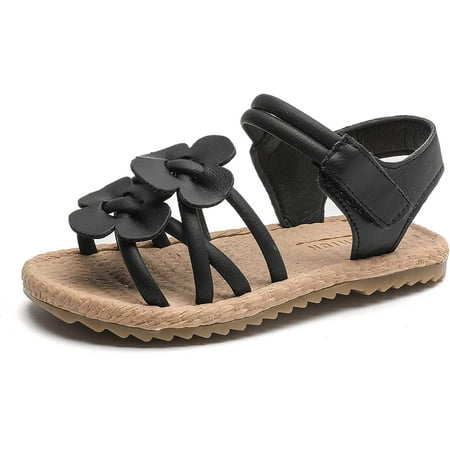 

Girl Summer Cute Wrap Toe Toddler Soft Flower Flat Beach Sandal Shoes