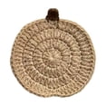 thumbnail image 3 of Fall and Halloween Decor, 1Pc 4 Inch Diameter Hand Crocheted Halloween Pumpkin Coaster, Woven Yarn Pumpkin Fall Table Decor, Anti-Scald Halloween Mat for Mugs, Cups and Drinkware,, 3 of 6