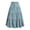BB-01-Blue, variant on QATAINLAV Long Skirts for Women Casual Elastic Waist Pleated Tiered Midi Skirt Layered Ruffle Flowy Boho Beach Skirts Brown M