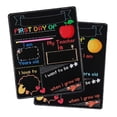 thumbnail image 2 of NUOBESTY Double Sided Chalkboard Student Message Chalkboard Color Printing Black Board Back to School Chalkboard Sign, 2 of 3