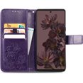 thumbnail image 5 of Wallet Phone Case for Google Pixel 7,Four-Leaf Clover PU+TPU Leather Flip Kickstand Case with Magnetic Clasp and Cash Card Slots Holder Cover for Google Pixel 7, SYC Purple, 5 of 18