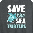 thumbnail image 3 of Instant Message - Save The Sea Turtles - Women's Racerback Tank Top, 3 of 6