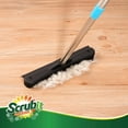 thumbnail image 2 of SCRUBIT Fur Remover Broom, Pet Hair Removal Tool with Squeegee & Adjustable Handle That Extends Up to 60 Inches, Black & Silver, 2 of 9