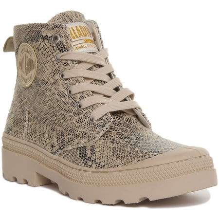

Palladium Pampa Avenue High Python Women s Lace Up Ankle Boot In Snake Size 6