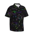 thumbnail image 2 of Kll Men'S Hawaiian Shirt Short Sleeve Button Down Beach Shirts-Dinosaur, 2 of 8