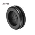 thumbnail image 5 of Unique Bargains Bracelet en Caoutchouc Rond Double Face Dia 20 mm pour Protection de Fil 20 Pack, 5 of 5